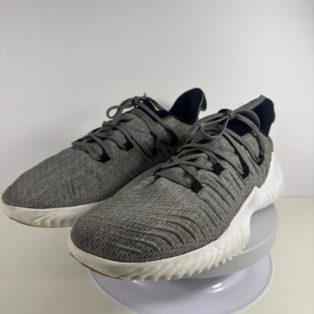 Adidas‎ Alphabounce Trainer Grey White Gum Sole Mens 13.5 Running Shoes